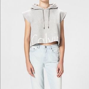 UO calvin klein modern capsule sleeveless hoodie